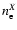 $n_{\rm e}^{X}$