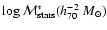$\log {\cal M}_{\rm stars}^* (h_{70}^{-2}~M_\odot)$