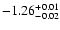 $\rm -1.26^{+0.01}_{-0.02 }$