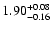 $\rm 1.90^{+0.08}_{-0.16}$