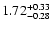 $\rm 1.72^{+0.33}_{-0.28}$