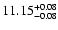 $\rm 11.15^{+0.08}_{-0.08}$