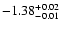 $\rm -1.38^{+0.02}_{-0.01}$