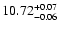 $\rm 10.72^{+0.07}_{-0.06}$