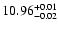 $\rm 10.96^{+0.01}_{-0.02}$