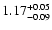 $\rm 1.17^{+0.05}_{-0.09}$