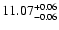 $\rm 11.07^{+0.06}_{-0.06}$