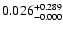 $0.026^{\rm +0.289}_{-0.000}$