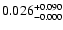 $0.026_{-0.000}^{\rm +0.090}$