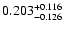 $0.203_{-0.126}^{\rm +0.116}$