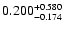 $0.200_{-0.174}^{\rm +0.580}$