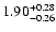 $1.90_{-0.26}^{\rm +0.28}$