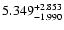 $5.349_{-1.990}^{\rm +2.853}$