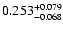 $0.253_{-0.068}^{\rm +0.079}$