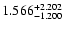 $1.566_{-1.200}^{\rm +2.202}$