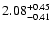$2.08_{-0.41}^{\rm +0.45}$