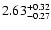 $2.63_{-0.27}^{\rm +0.32}$