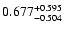 $0.677_{-0.504}^{\rm +0.595}$