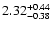$2.32_{-0.38}^{\rm +0.44}$