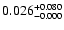 $0.026^{\rm +0.080}_{-0.000}$