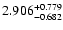 $2.906_{-0.682}^{\rm +0.779}$