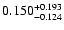 $0.150_{-0.124}^{\rm +0.193}$