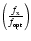 $\left(\frac{f_{{\rm x}}}{f_{{\rm opt}}}\right)$