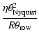 $\displaystyle \frac{\eta \theta^2_{\rm Nyquist}}{R \theta_{\rm row}}$