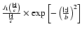$\frac{J_1\left(\frac{\vert z\vert}{c}\right)}{\frac{\vert z\vert}{c}}\times
{\exp\left[-\left(\frac{\vert z\vert}{b}\right)^2\right]}$