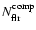 $N^{\rm comp}_{\rm flr}$