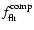 $f^{\rm comp}_{\rm flr}$