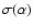 $\sigma(\alpha)$