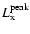 $L^{\rm peak}_{\rm x}$