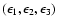 $(\epsilon_1,\epsilon_2,\epsilon_3)$