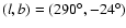 $(l,b)=(290^{\circ},-24^{\circ})$