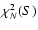 $\chi^2_N(S)$