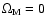 $\Omega_{\rm M} = 0$