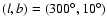 $(l,b)=(300^\circ, 10^\circ)$