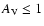 $A_{\rm V} \leq 1$