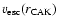 $v_{\rm esc}(r_{\rm CAK})$