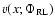 $v(x;\Phi_{\rm RL})$