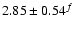 $2.85\pm0.54^{{f}}$
