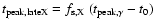 $t_{\rm peak,late X}=f_{\rm s,X}~(t_{{\rm peak},\gamma}-t_0)$