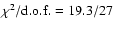 $\chi^2/{\rm d.o.f.}=19.3/27$