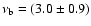 $\nu_{\rm b}=(3.0\pm0.9)$