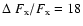 $\Delta~F_{\rm x}/F_{\rm x}=18$