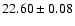 $22.60\pm0.08$