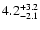 $\rm 4.2_{-2.1}^{+3.2}$