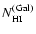 $N_{\rm HI}^{\rm (Gal)}$
