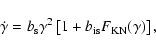 \begin{displaymath}\dot{\gamma}=b_{\rm s}\gamma^2\left[1+b_{\rm is}F_{\rm KN}(\gamma)\right],
\end{displaymath}